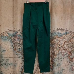 Ultra-Highwaisted, Dark Green Pants